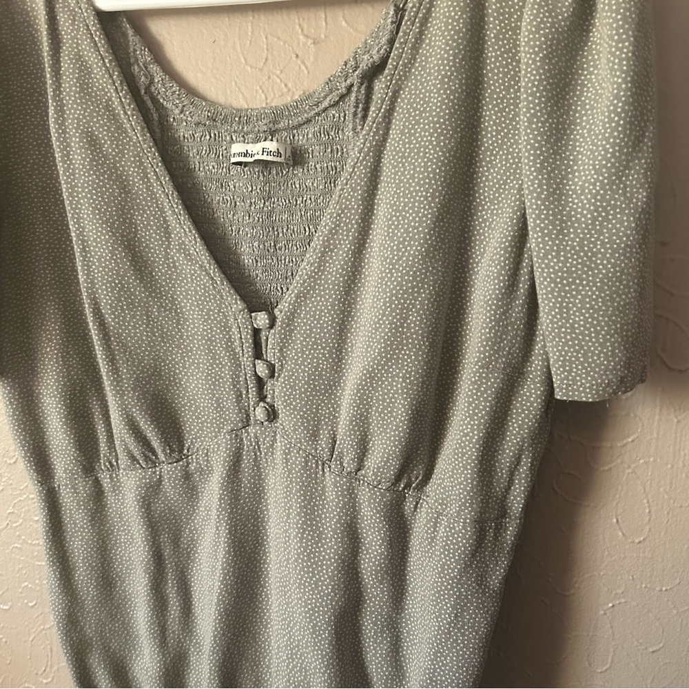 Abercrombie & Fitch green and white bodysuit NWT